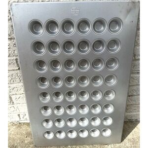 AMCO Bakeware Commercial 48 Mini-Muffin Pan 905295 Aluminized Steel